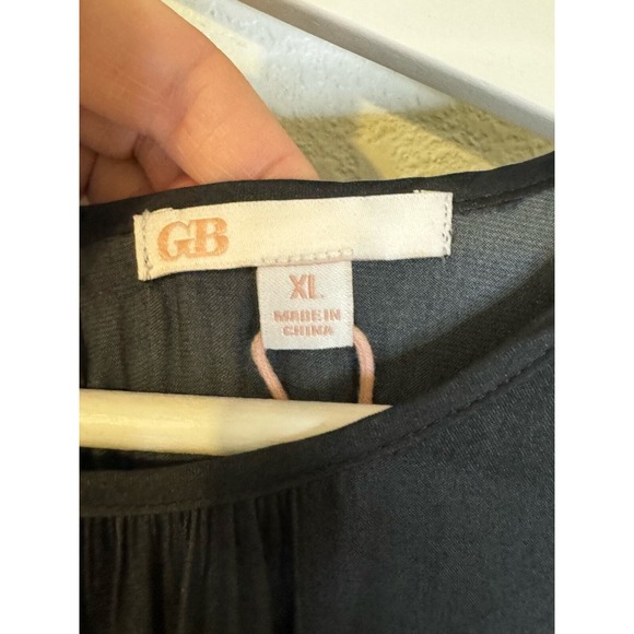 GB Dillard's Black Long Sleeve Ruffle Tiered Mini Dress - Women's XL - Picture 10 of 10